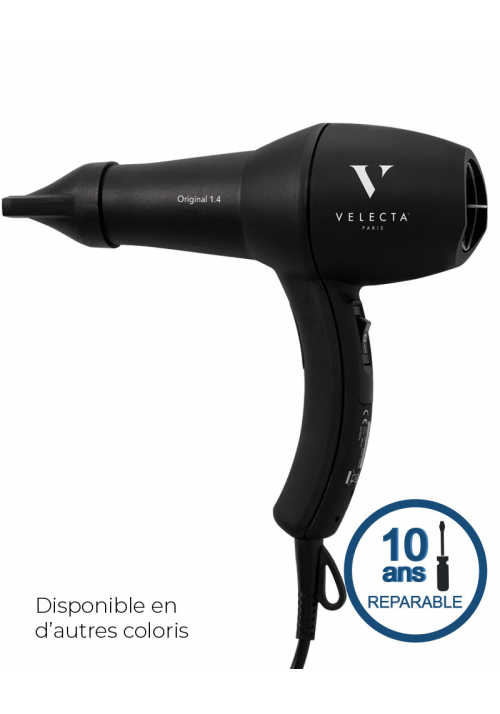 Original 1.4 - Professional quality hairdryer light, vintage, elongated body for a better grip - Velecta Paris