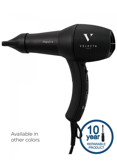 Original 1.4 - Professional quality hairdryer light, vintage, elongated body for a better grip - Velecta Paris
