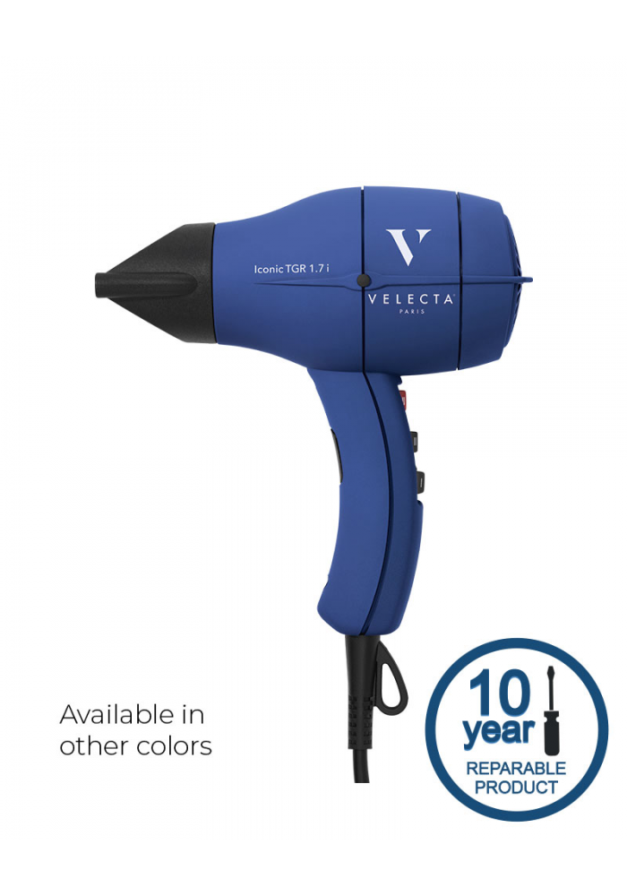 ICONIC TGR 1.7 i - Professional quality hairdryer compact and ionic to avoid frizzes - Velecta Paris
