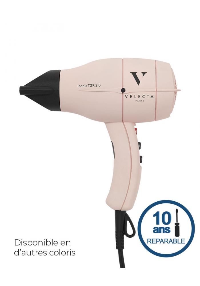 ICONIC TGR 2.0 Sèche-cheveux qualité professionnelle puissant et compact - Velecta Paris