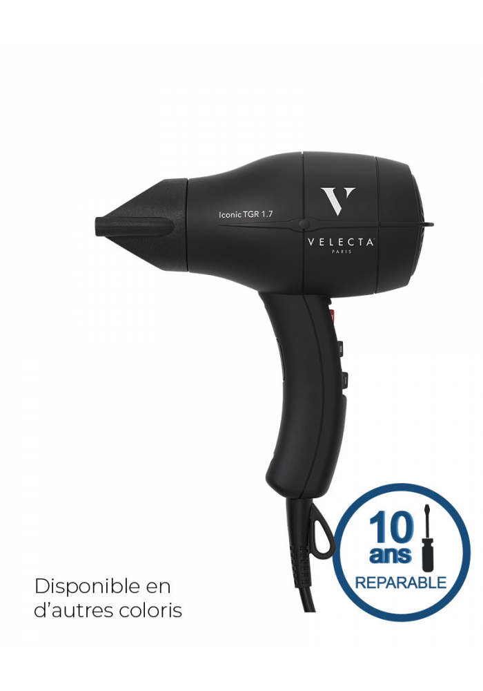 ICONIC TGR 1.7 (ex TGR 3600 XS) Sèche-cheveux qualité professionnelle ultra-léger et compact - Velecta Paris