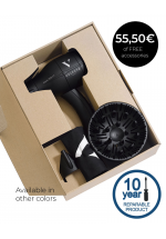 COFFRET PRIVILEGE - Professional quality hairdryer ultra-light and compact and its offered accessories- Velecta Paris