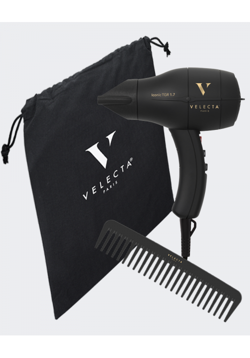 Coffret "Collect'or" - Sèche-cheveux marquage "OR" avec peigne démêloir