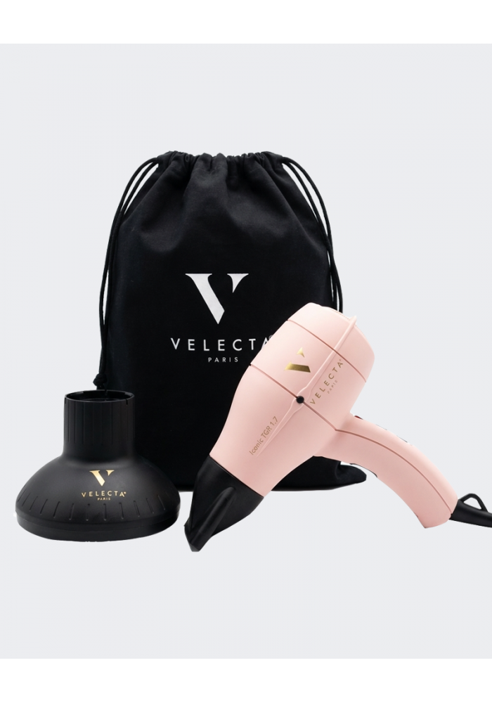 Coffret "Spécial Boucles" marquage "OR" - Sèche-cheveux léger avec diffuseur