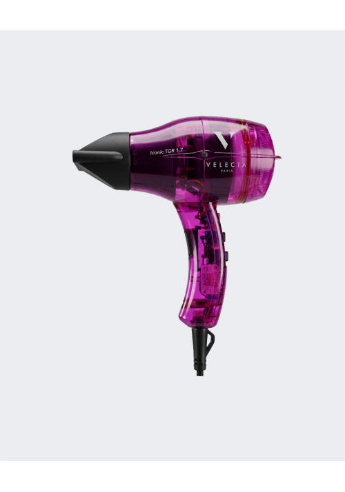 Iconic TGR 1.7 Fuchsia Translucide - Sèche-cheveux ultra-léger et compact
