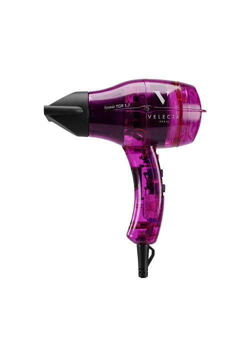 Iconic TGR 1.7 Fuchsia Translucide - Sèche-cheveux ultra-léger et compact