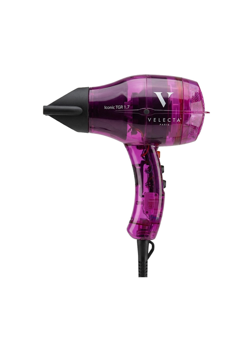 Iconic TGR 1.7 Fuchsia Translucide - Sèche-cheveux ultra-léger et compact