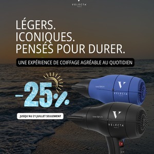 Certains produits traversent les années sans perdre ce qui fait leur succès.La gamme Iconic TGR fait partie de ceux-là.Pensés pour offrir un coiffage confortable au quotidien, les modèles TGR 1.7 i et TGR 2.0 i accompagnent depuis des années les routines de celles qui recherchent à la fois légèreté, performance et durabilité.Pourquoi les Iconic sont devenus des incontournables ?✨ Une prise en main confortable grâce à leur poids plume✨ Une fabrication française fidèle au savoir-faire Velecta Paris✨ Une conception pensée pour durer dans le temps✨ Une expérience de coiffage agréable au quotidienQue vous recherchiez un outil facile à manipuler pour vos routines quotidiennes ou un allié performant pour vos coiffages les plus travaillés, il existe un Iconic fait pour vous.Et pendant les soldes d'été, profitez de remises allant jusqu'à -25 % sur la gamme Iconic TGR 1.7 i et 2.0 i.Le moment idéal pour découvrir les modèles emblématiques de la marque ou renouveler votre équipement avec un outil pensé pour vous accompagner pendant de nombreuses années.✨ Retrouvez toute la gamme soldée directement via le lien en bio.#IconicTGR #SecheCheveuxProfessionnel #MadeInFrance #RoutineCheveux #SoldesEte #VelectaParis #SecheCheveuxLeger