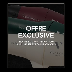 Profitez d’une offre exclusive à partir du 8 mars !C’est le moment de craquer pour un sèche-cheveux Velecta® Paris à prix exceptionnel ! Profitez de 40% de remise sur une sélection de coloris iconiques jusqu’à épuisement des stocks.💚 Original 1.4 en vert infini et beige dune🤍 Original 1.3 en vert infini et beige dune❤️ Original Silencieux 1.7 i en rouge rubisUne opportunité à ne pas manquer pour s’équiper d’un sèche-cheveux professionnel à prix réduit. Ne tardez plus, les quantités sont limitées ! 👀#VelectaParis #Velecta #sèchecheveux #fabriquéenFrance #soldes #original #hair