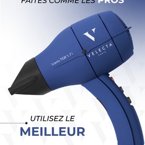 Iconic TGR 1.7 i, le sèche-cheveux fabriqué en France ! Ultra-léger et compact, il est le compagnon idéal pour un coiffage facile et rapide. ✨ Grâce à sa fonction anti-frizz, dites adieu aux cheveux rebelles et bonjour à une brillance éclatante ! Offrez à votre chevelure le soin qu'elle mérite avec les sèche-cheveux Velecta® Paris. 💇‍♀️💖 #VelectaParis #Velecta #sèchecheveux #fabriquéenFrance #IconicTGR #SècheCheveux