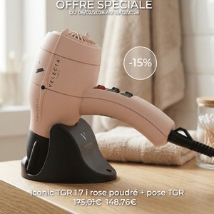 💗 Spécial Saint-Valentin 💗 Quand la performance rencontre l’élégance. L’Iconic TGR 1.7 i rose poudré sublime votre routine beauté : — Sèche-cheveux ultra-léger & compact — Technologie antifrizz pour une finition impeccable — Pose TGR inclus Une délicate attention pour celles et ceux qui apprécient la beauté… et l’excellence. ✨ 148,766€ seulement ✨ #VelectaParis #sèchecheveux #FabricationFrançaise #SaintValentin #IconicTGR