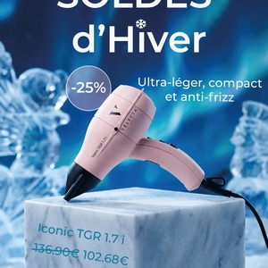 L’Iconic TGR 1.7 i : le sèche-cheveux ultra léger et compact avec fonction anti-frizz, maintenant à prix soldé ! 💨 Profitez de -25% de remise et offrez à vos cheveux le soin qu’ils méritent. Ne manquez pas cette opportunité de vous équiper avec un outil de qualité ! 🛍️✨ #VelectaParis #sèchecheveux #FabricationFrançaise #IconicTGR #SècheCheveux #Soldes #AntiFrizz