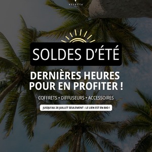 Toutes les bonnes choses ont une fin.Et les soldes d'été Velecta Paris aussi ☀️Plus que quelques jours pour profiter de nos offres sur une sélection d'outils coiffants pensés pour vous accompagner bien au-delà d'une saison.Depuis plusieurs semaines, vous avez découvert :✨ le LXR à -30 % ✨ le Coffret Spécial Boucles à -15% ✨ Le coffret silence est à -15 % ✨ le Revolution 2.2 i jusqu'à -60 % ✨ ainsi que plusieurs de nos iconiques à prix remisésSi un produit figurait dans votre wishlist depuis quelque temps, c'est peut-être le moment de passer à l'action.Parce qu'un bon outil coiffant ne s'achète pas seulement pour cet été.Il vous accompagne pendant des années.⏳ Les soldes prennent fin le 28/07 à minuitRetrouvez toute la sélection directement via le lien en bio.#SoldesEte #MadeInFrance #RoutineCheveux #SecheCheveuxProfessionnel #VelectaParis