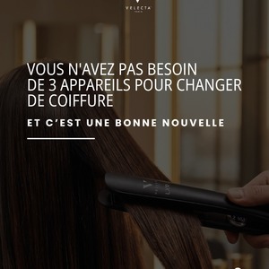 Combien d'appareils utilisez-vous réellement dans votre routine coiffage ?Souvent, on accumule les outils au fil des années : un lisseur, un boucleur, un appareil pour les retouches, un autre pour créer du mouvement...Et pourtant, dans la majorité des cas, ce que l'on recherche est assez simple : pouvoir adapter sa coiffure selon ses envies sans compliquer sa routine.Cheveux lisses pour une journée de travail, ondulations souples pour une soirée d'été ou retouche rapide avant un rendez-vous : un outil polyvalent permet souvent de faire bien plus que ce que l'on imagine.C'est exactement l'idée derrière le LXR.✨ Et pendant les soldes d'été, profitez de -30 % sur le LXR jusqu'au 28 juillet.Retrouvez l'offre directement via le lien en bio.#LisseurBoucleur #WavyHair #RoutineCheveux #SoldesEte #CheveuxLisses #VelectaParis
